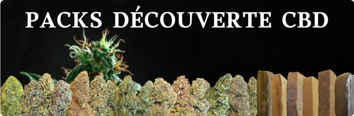 Pack découverte CBD avec fleurs, résines et huiles à tester
